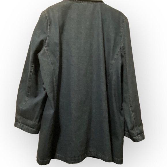 For You By Spiegel Jackets Blazer Women’s 2X Cotton Blue Jean‎ - Picture 2 of 14